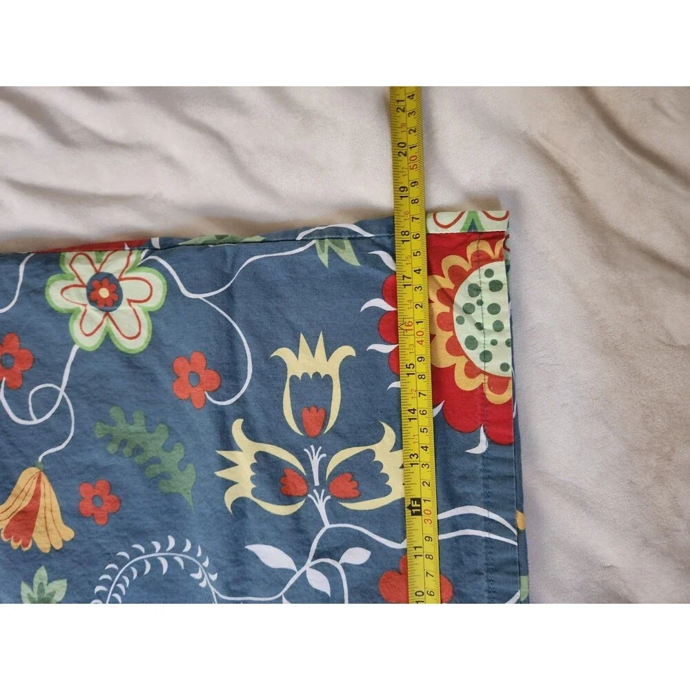 IKEA ROSENRIPS Standard Pillowcase 100% Cotton Eva Lundgreen Discontinued Blue